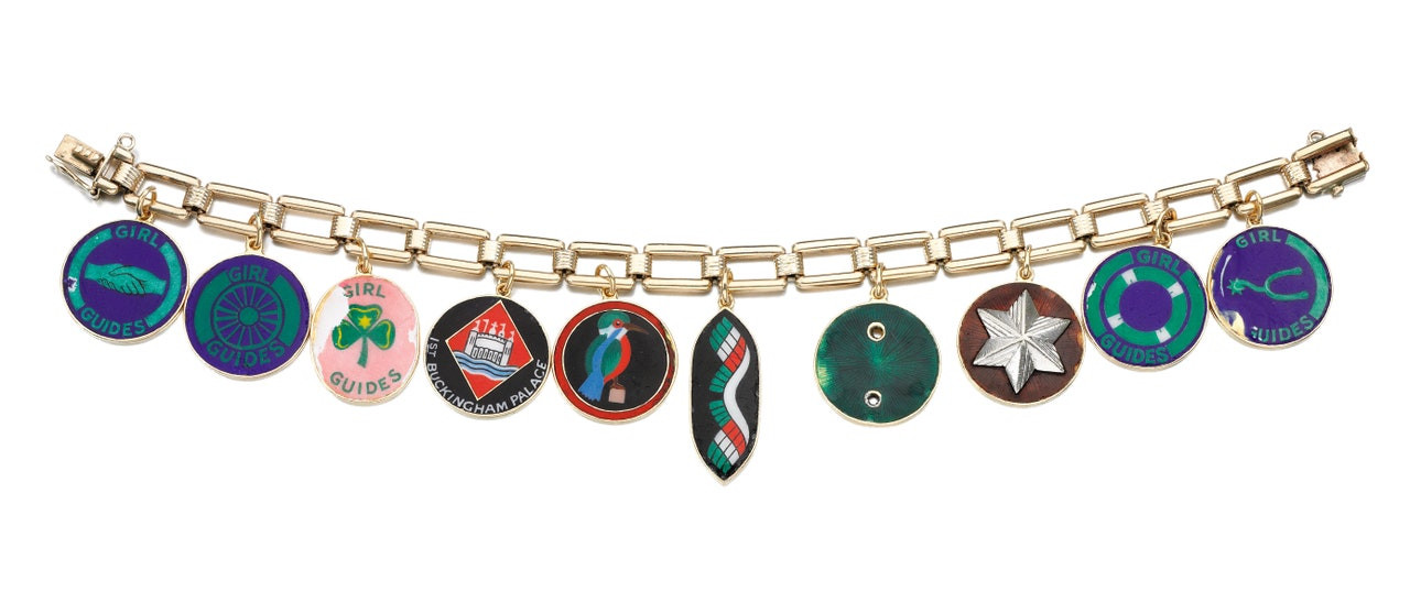 The Girl Guide bracelet made for Patricia by her father Louis, c. 1945 (est. £400-600).